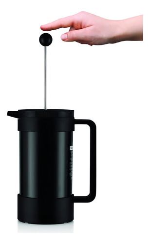 Bodum Cafetera De Prensa Francesa Sostenible De Frijoles, 3. Color Negro