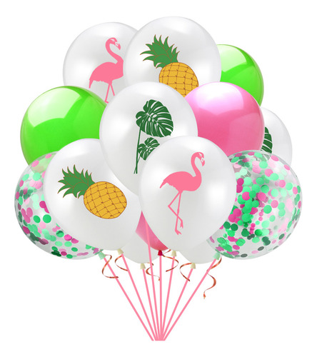 Set De Globos De Fiesta Hawaianos Con Forma De Hoja De Tortu