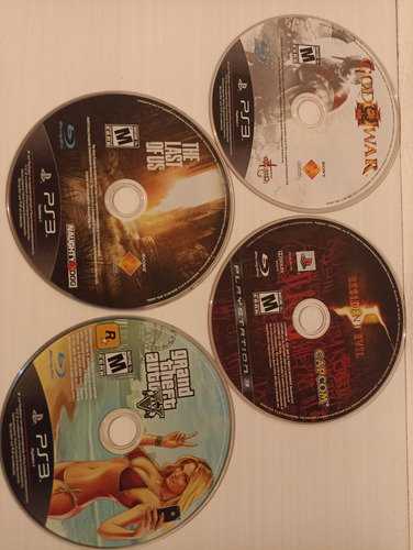 Gta V,the Last Of Us,resident Evil 5,god Of War Iii Para Ps3 (Usado)