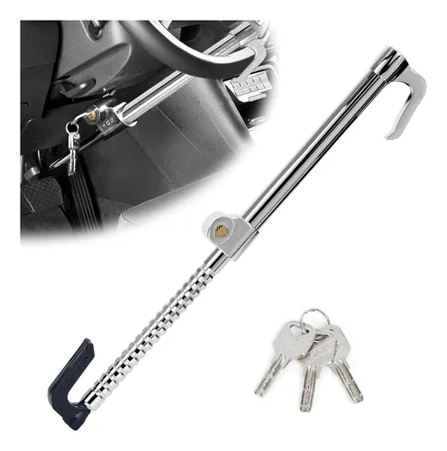 comprar Pack Traba Rueda Auto Tranca Volante Pedal Volante Antirrobo