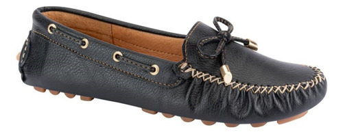 Zapato Mocasin De Dama Casual Shosh Flex 1817 Color Negro