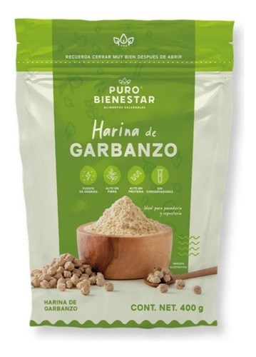 Harina De Garbanzo Sin Gluten Calidad Premium Puro Bienestar