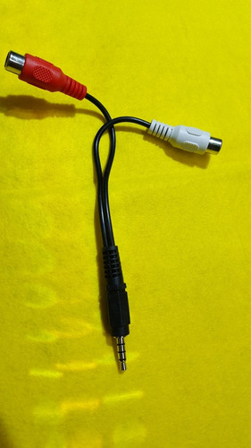 Cable De Audio Plugs 3.5 A Dos Rca Hembra (por 10 Unidades)