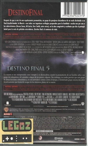 Legoz Zqz Destino Final 5 - Sellado Dvd Ref - 845