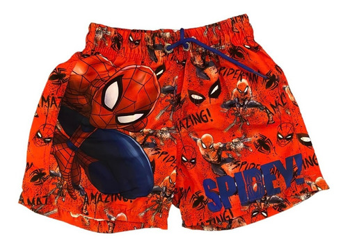 Malla Spiderman Hombre Araña C/suspensor Talles 2/14 Disney