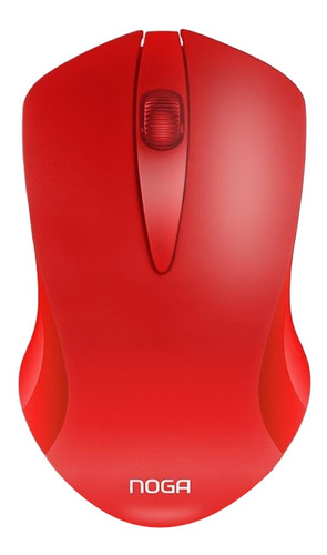 Imagen 1 de 1 de Mouse inalámbrico Noganet  NGM-680 rojo