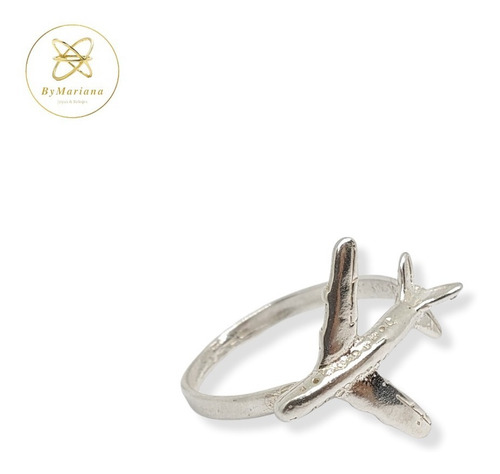 Anillo Plata Avion