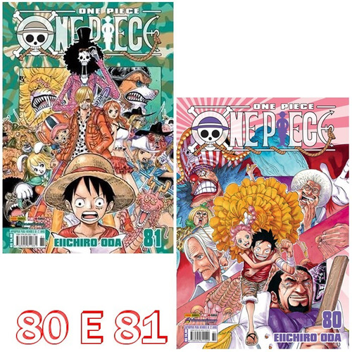 One Piece 80 E 81! Mangá Panini! Novo E Lacrado!