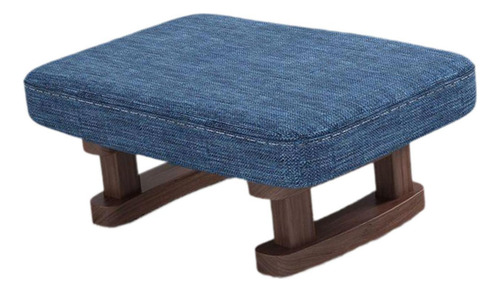 Banco Para Descansar Pies, Asiento Elegante Para Hogar Azul