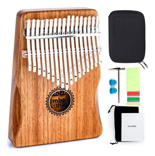 Piano De Pulgar Kalimba De 17 Teclas Bolsa Protectora, ...