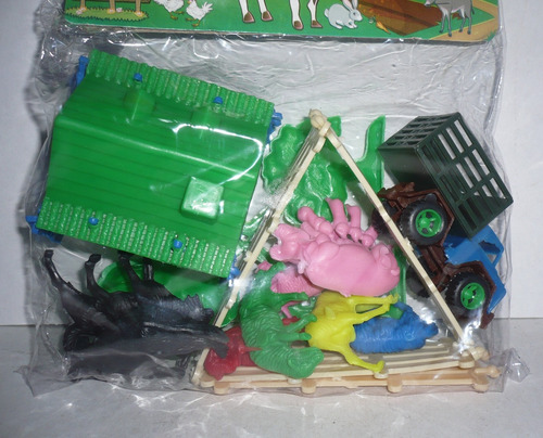 Cabaña Set Con Animales De Granja - Juguete Escala Bootleg