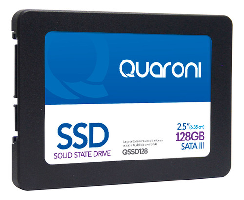 Unidad Ssd 2.5 128gb Quaroni Qssd128 Sata Iii 530/450 Mb/s