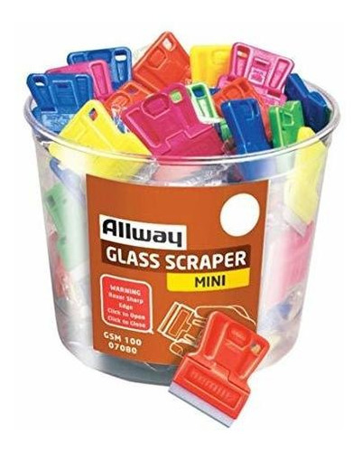 Allway Tools Gsm100 Mini Raspador Vidrio Bolsa Pieza Cubo 2