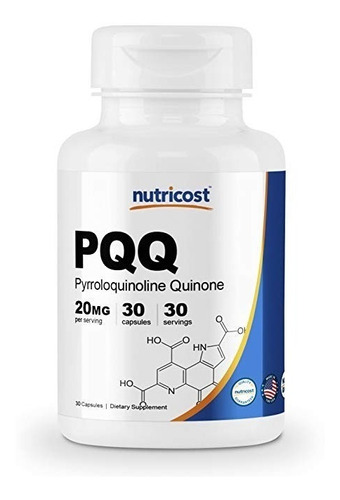 Nutricost Pqq Pyrroloquinoline Quinone 20 Mg 30 Cp Sin Glute