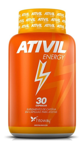Ativil Energy - Cafeína 105mg - Fitoway 30 Cápsulas