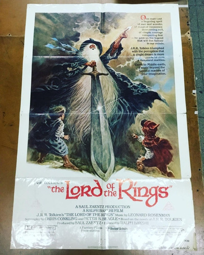 Poster Lord Of The Rings, 1978, Ralph Bakshi, No Envío!