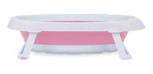 Bañera Para Bebe Carestino Plegable Rosa Con Soporte