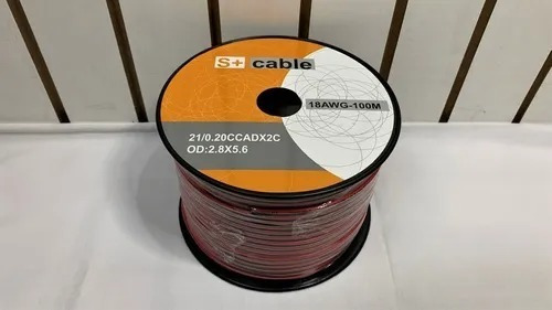 Imagen 2 de 3 de Rollo Cable De Parlante #14 #16 #18 100 Metros Rojo Negro