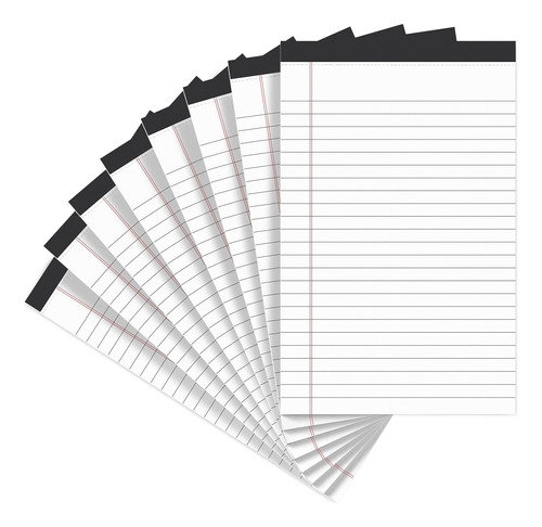 5  X 8  Note Pads, [ 8 Pack ] Lined Writing Legal Pads