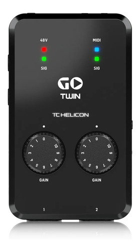 Imagen 1 de 4 de Interfaz De Audio Tc Helicon Go Twin Cel Pc Irig Ios Android