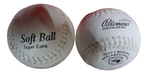Imagen 4 de 4 de Docena Pelotas Softbol Palomares Genuino Diamante Fpx