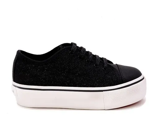 Zapatillas Kickers Belinha Kzn500013 Plataforma Negro