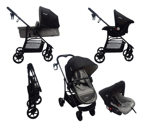 Coche Bebé Travel System 3 En 1 Avanti Moises Huevito