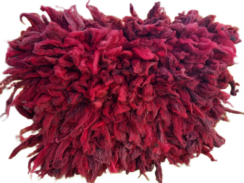 Cochonilho De Lã Pelego Vermelho Escuro Coqueiro -bmt