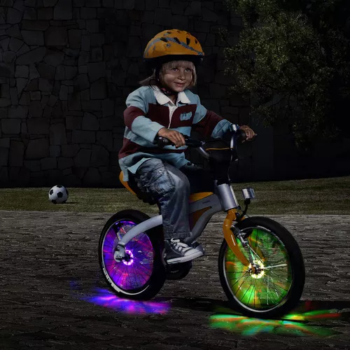 Luces Led Recargables Para Radios De Bicicleta Seguridad Y D