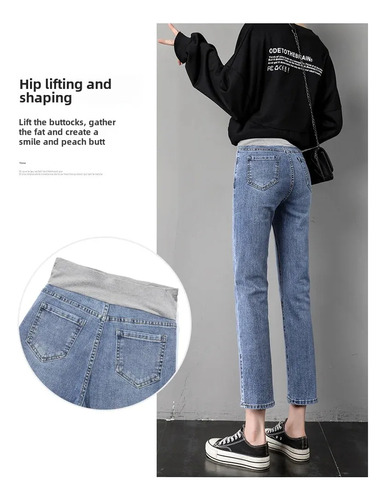 Pantalones Cortos Con Abertura Lateral Y Pantalones Vaqueros