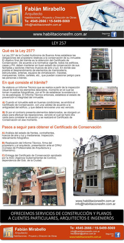 Habilitaciones Comerciales- Ley 257/ 6116 Planos Municipales