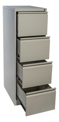 Archivero Metalico De 4 Gavetas Color Beige