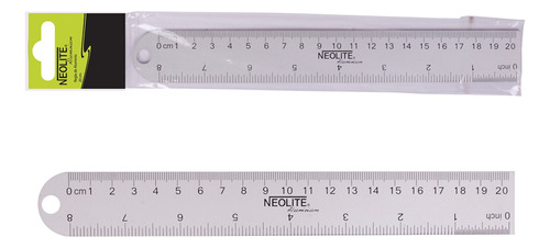 Regla De Aluminio 20 Cm Neolite - Ofieduc