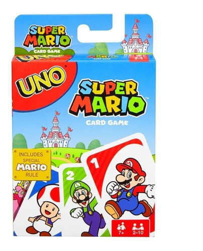 Uno Super Mario Bros Juego De Mesa Original Envío Inmediato