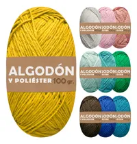 Comprar Hilo Ovillo Tejer Crochet Dos Agujas Algodón Lana Vegano
