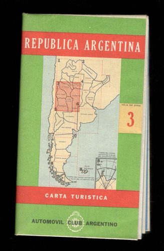 Mapa - Aca - Carta Turística Zona 3 (circa 1965)