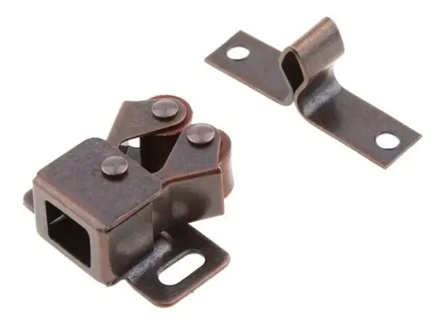 Set 12 Retenedor Sujetador Cangrejo Puerta Mueble Cobre | Cuotas sin