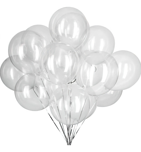 50 Globos Bobo 18in Globos Burbuja Ballón Pvc Transparente