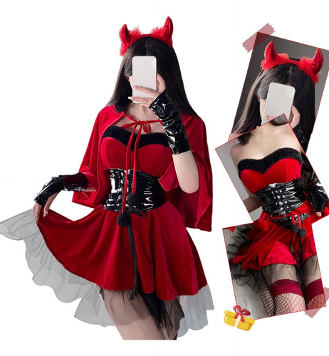 Disfraz De Navidad, Halloween, Pequeño Diablo, Uniforme De C
