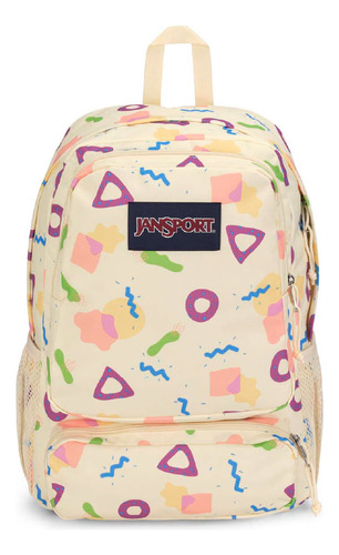 Morral Jansport Doubleton Beige Memphis Mood Neon Jansport