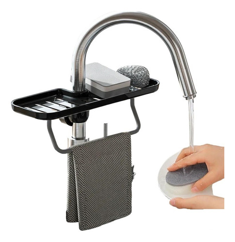 Organizador Para Grifo De Cocina Con Base Super Cómodo