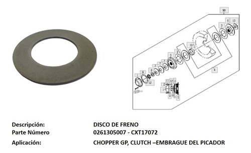 Kit De Revestimiento Discos De Freno 261305007 -cxt17072
