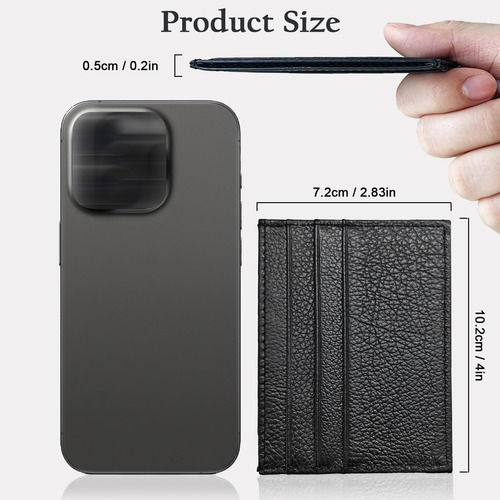 Woxvm Tarjeta De Crédito Soporte Wallet Rfid Bloqueo F4j3p