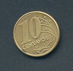 Moneda 10 Centavos De Real Brasil