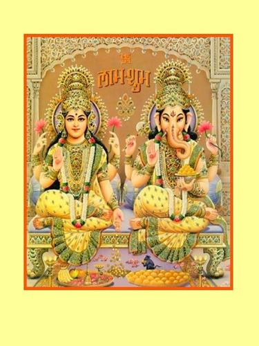 Afiche Poster Madre Lakshmi Diosa De Abundancia Prosperidad