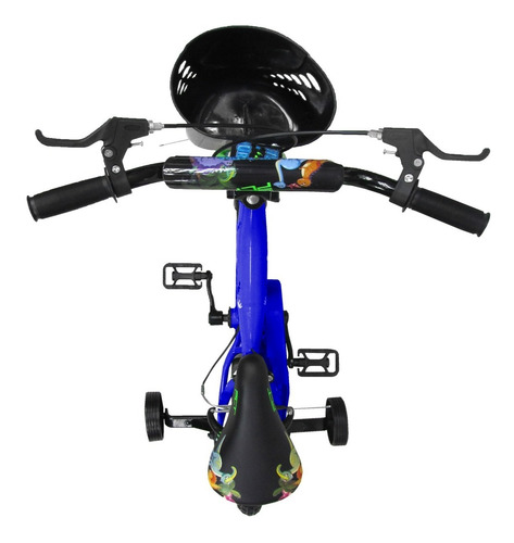Imagen 4 de 9 de Bicicleta Rin 12 Deluxe Plt Dinosaurios Para Niños