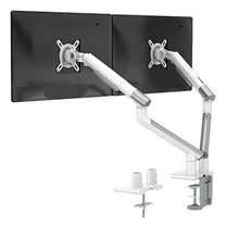 Comprar Soporte Para 2 Monitores Wali Blanco, Ajustable, Hasta 32 , 