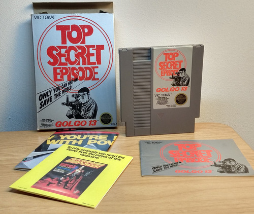 Golgo 13 Top Secret Episode Con Manual Caja Nes Nintendo