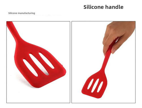 Espátula Pequeña De Silicona Antiadherente Para Cocinar, 1 U