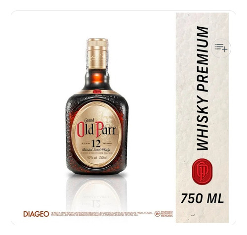 Whisky Old Parr 12 Años 750ml - mL a $200